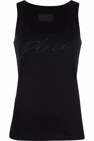 Philipp Plein Logo-embroidered tank top