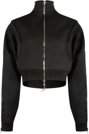 RTA Dulce cropped zip-up jacket