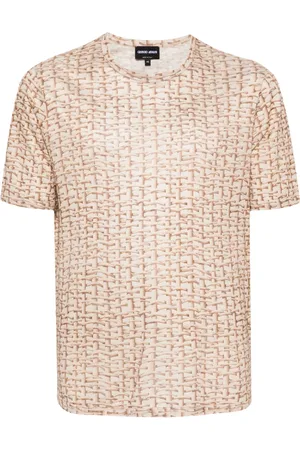 Giorgio Armani Woven-print T-shirt
