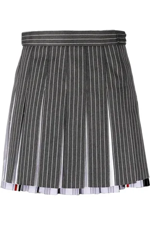 Thom Browne Pinstripe-print pleated skirt