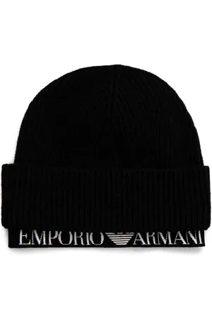 Emporio Armani Logo beanie hat