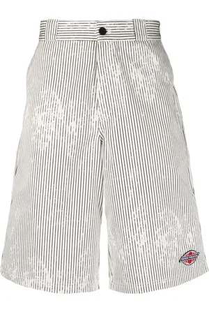 Heron Preston Striped canvas shorts