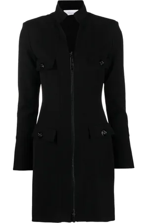 GENNY Zip-up tailored minidress
