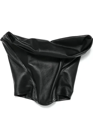 MAGDA BUTRYM Draped leather corset