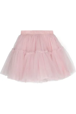 MONNALISA Logo-waistband tutu skirt