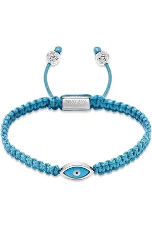 Nialaya Evil eye-charm braided bracelet