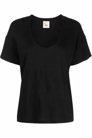 Paula U-neck short-sleeved T-shirt