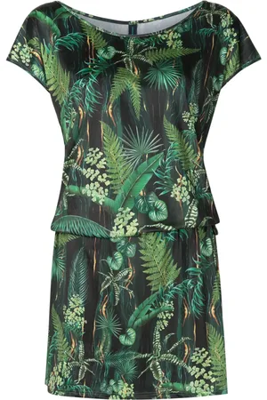 Lygia & Nanny Shiva leaf-print minidress
