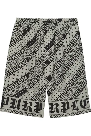 Purple Brand Flag Bandana bermuda shorts