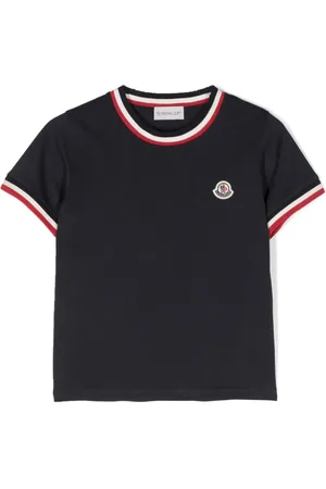 Moncler Stripe-trim cotton T-shirt