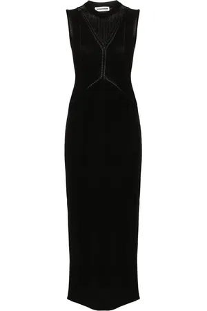 Jil Sander Crew-neck knitted maxi dress