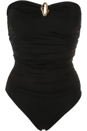 Brigitte Strapless ruched swimsuit