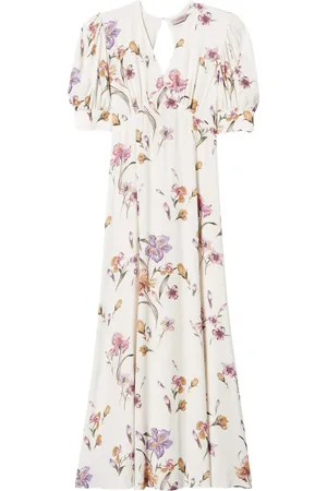 Twin-Set Floral-print crepe dress