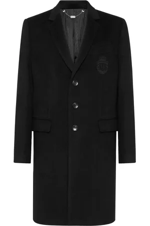 BILLIONAIRE Embroidered-logo coat