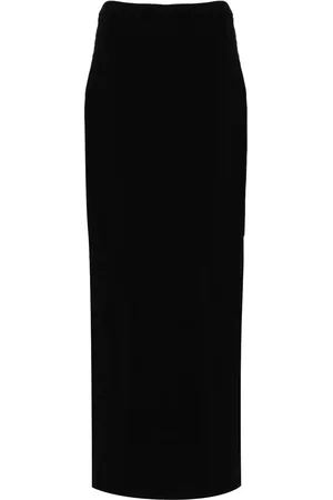 Alexander Wang Logo-embossed cotton maxi skirt