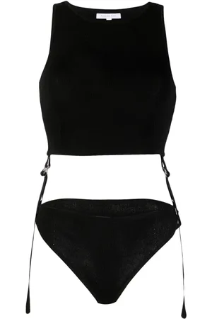 Patrizia Pepe Ribbed-knit sleeveless bodysuit