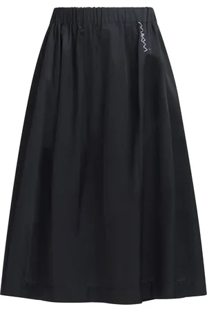 Marni Logo-embroidered midi skirt