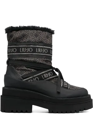 Liu Jo Monogram-print 70mm ankle boots