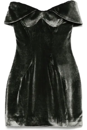 MUGLER Velvet mini dress