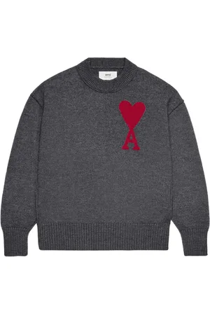 Ami Intarsia-logo wool jumper