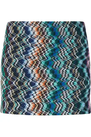 Missoni Zigzag wool-cotton mini skirt