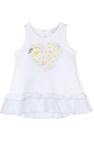 MONNALISA St. Margherit graphic-print ruffled top
