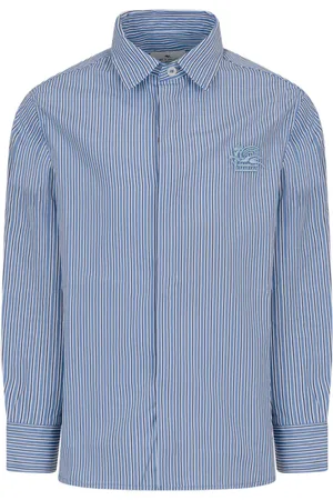 Etro Logo-embroidered striped shirt