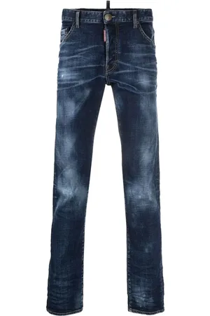 Dsquared2 Logo-patch straight-leg jeans