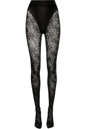 Victoria Beckham VB Monogram lace tights