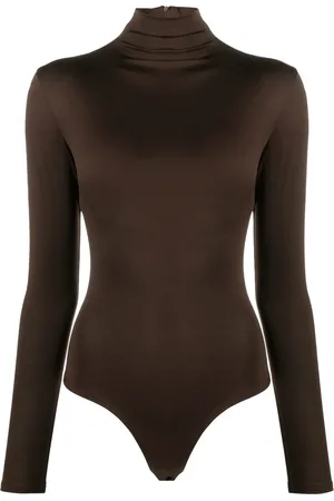 Atu Body Couture Mock-neck long-sleeved bodysuit