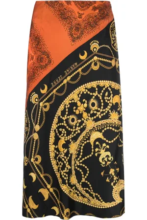 Marine Serre Ornament Jewelry silk skirt