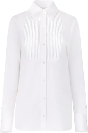 Nina Ricci Bib collar cotton shirt