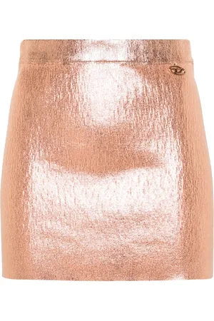 Diesel BR-M-Onerva foiled mini skirt