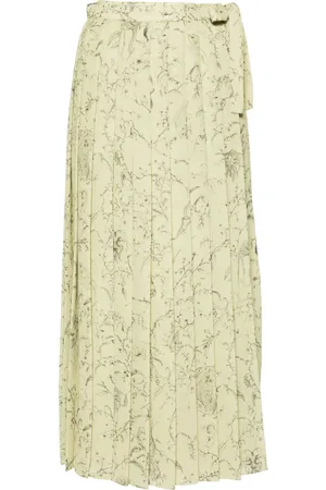Fabiana Filippi Graphic-print pleated skirt