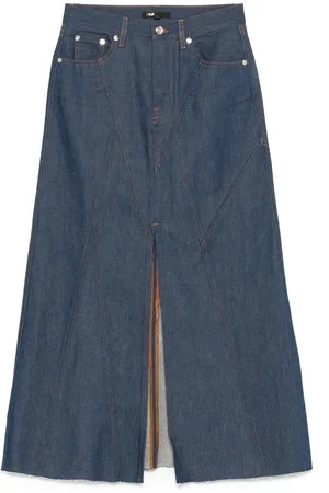 Maje Denim midi skirt