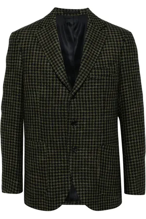 MAN ON THE BOON. Houndstooth single-breasted jacket