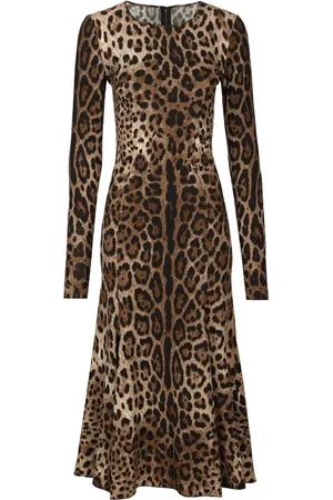 Dolce & Gabbana Leopard-print midi dress