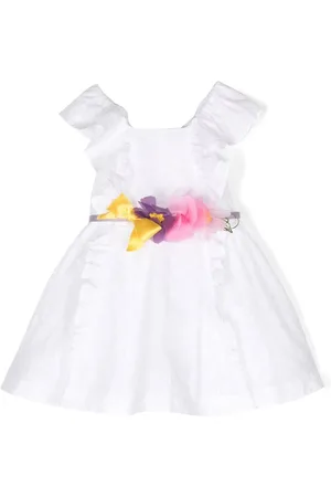 MONNALISA Ruffle-trim sleeveless dress