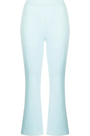 Cynthia Rowley Mid-rise flared cropped trousers