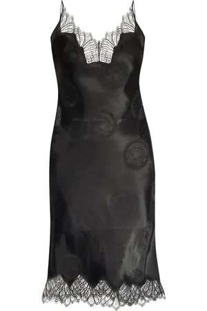 COPERNI Lace-trimmed silk dress