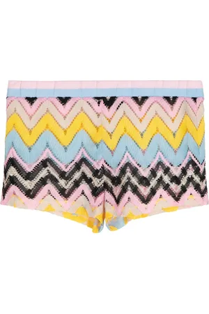 Cynthia Rowley Zigzag knitted shorts