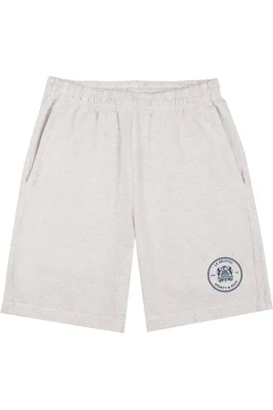Sporty & Rich Bristol Crest cotton track shorts