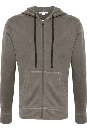 James Perse Zipped jersey-fleece hoodie