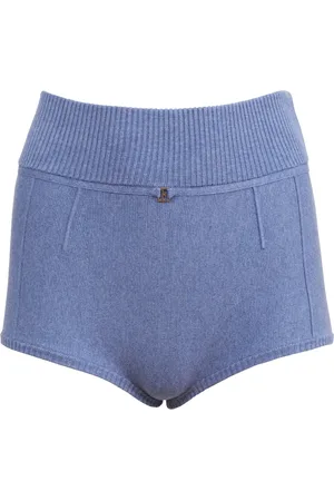 FLEUR DU MAL Knitted mini shorts