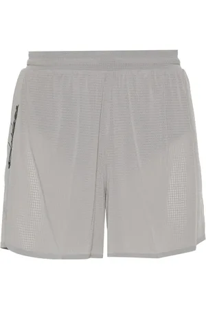 Y-3 Checked running shorts