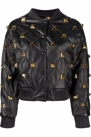 Philipp Plein Studded quilted bomber jacket