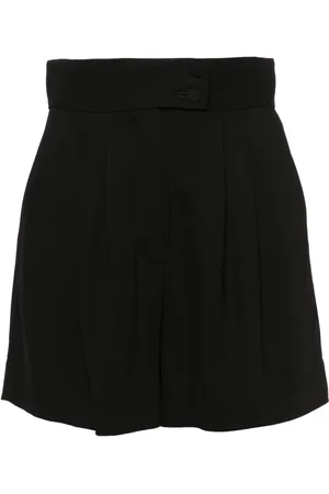 Styland Pleated high-waist tailored shorts