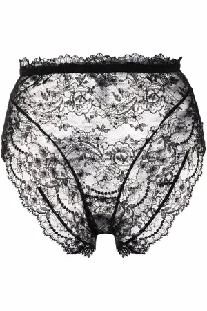 Dolce & Gabbana High-waisted chantilly-lace briefs