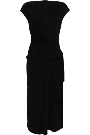 GOEN.J Knot-detail sleeveless cotton-jersey midi dress