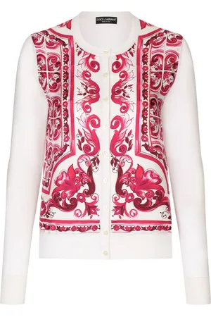 Dolce & Gabbana Majolica-print silk cardigan